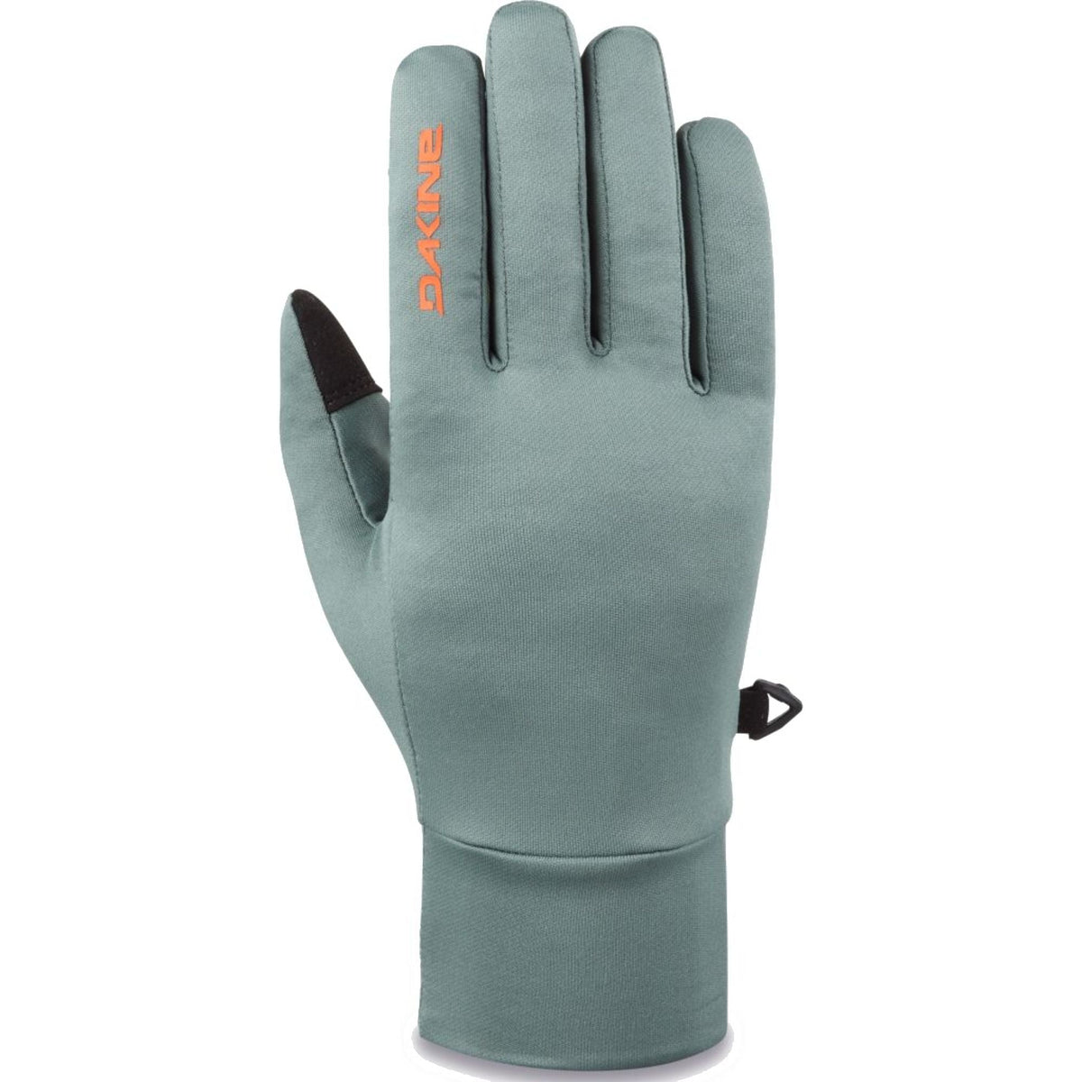 Dakine women's Rambler Liner glove, dark forest green, stitched fingers and cuff