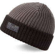 Dakine knit beanie in dark gray with folded cuff and woven logo patch