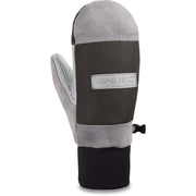 Dakine Pinto mitt in steel grey and dark gray, fleece lining, logo patch and strap