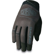 Dakine women's gel glove in dark gray and black with blue branding