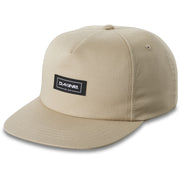Dakine snapback hat in khaki beige, front logo patch