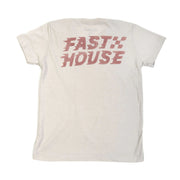 Youth girls natural drift tee with FAST HOUSE back print