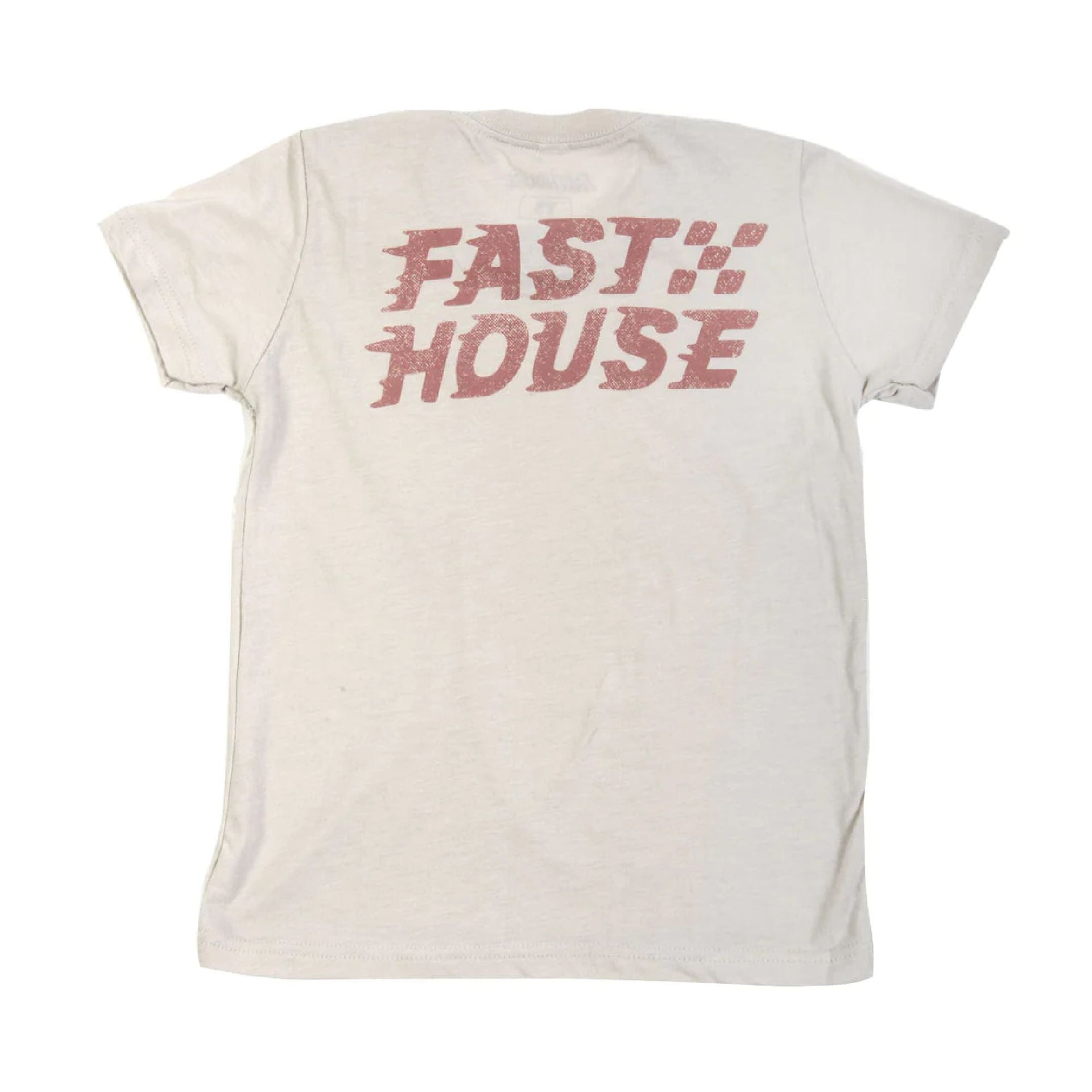 Youth girls natural drift tee with FAST HOUSE back print