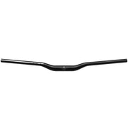 Black bicycle handlebar with center stem clamp area