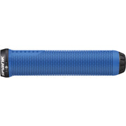 Spike grip handle in blue with perforated pattern and black end cap