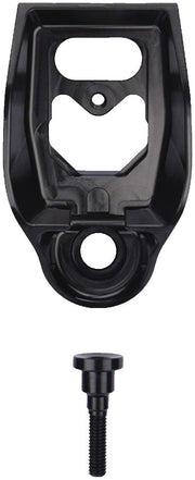 Black plastic stem head unit mount with threaded bolt