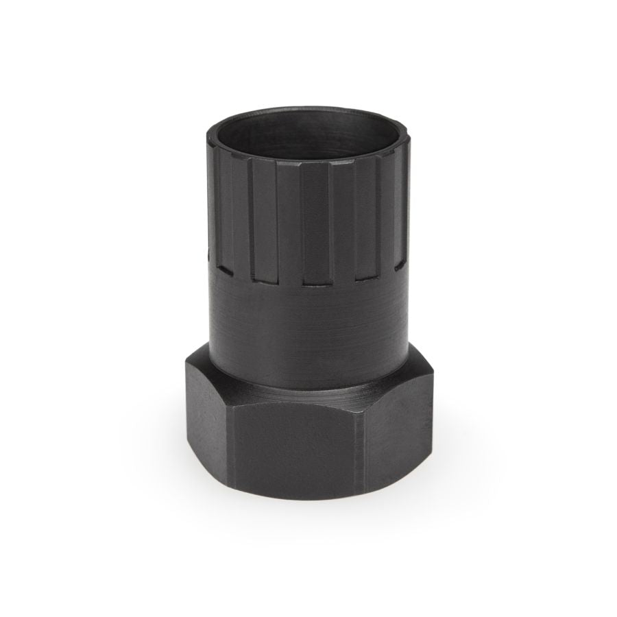 Park Tool freewheel remover socket tool, dark metal with knurled ring