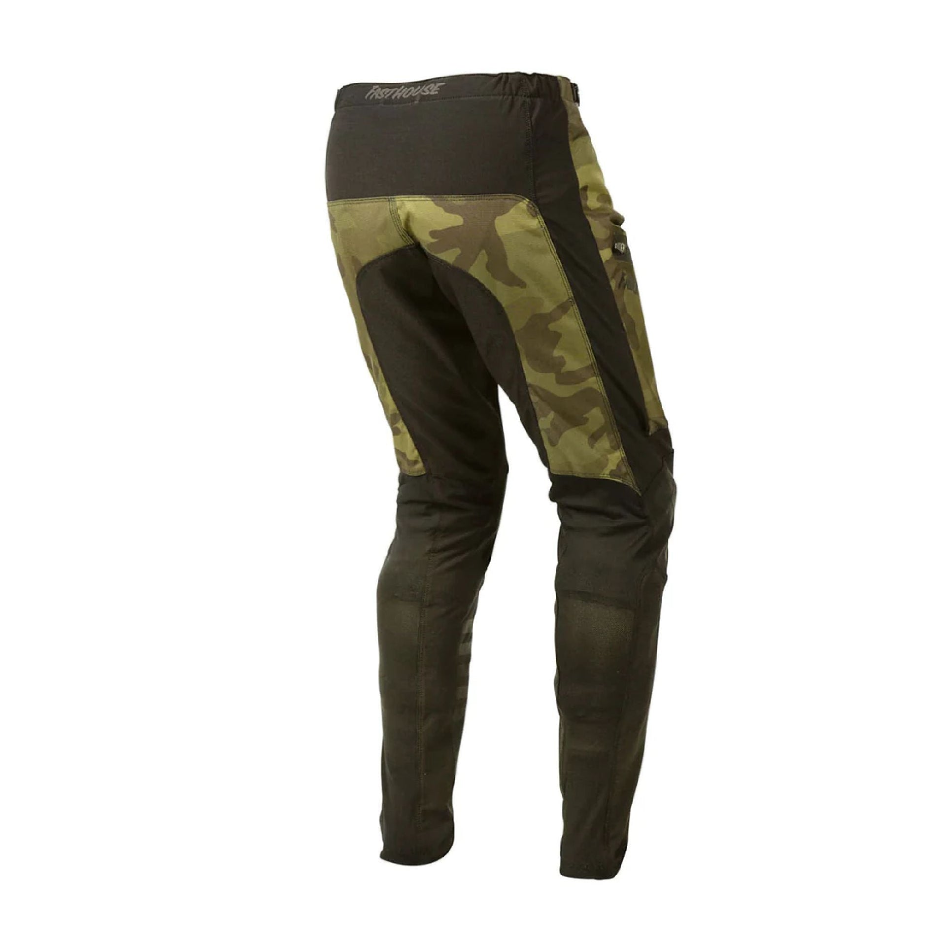 Fasthouse Youth Fastline 2.0 pant in olive camo with dark paneling