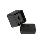 Black direct-mount bike rack bracket kit with base plate and mounting block