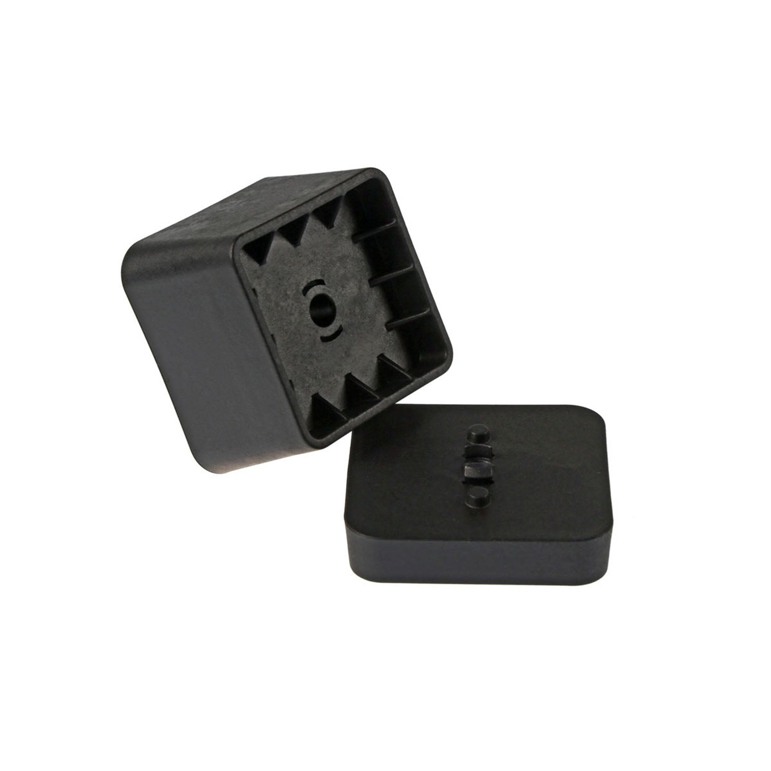 Black direct-mount bike rack bracket kit with base plate and mounting block