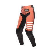 Youth girls' speed style pants with mauve and black panels, checker pocket detail