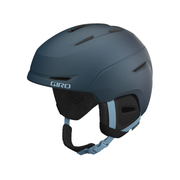 Women's bike helmet in matte harbor blue with adjustable chin strap