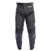Fasthouse 805 Grindhouse Growler pants, black with front logo patch and armored panels