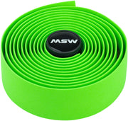 Green EVA bicycle bar tape roll with MSW logo
