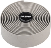 MSW EVA bar tape roll in gray with embossed MSW logo cap