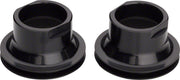 DT Swiss 240s thread-in 20mm end caps, black pair with flange