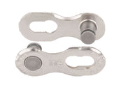 KMC 11-speed reusable silver missing link connector, two metal chain joiners