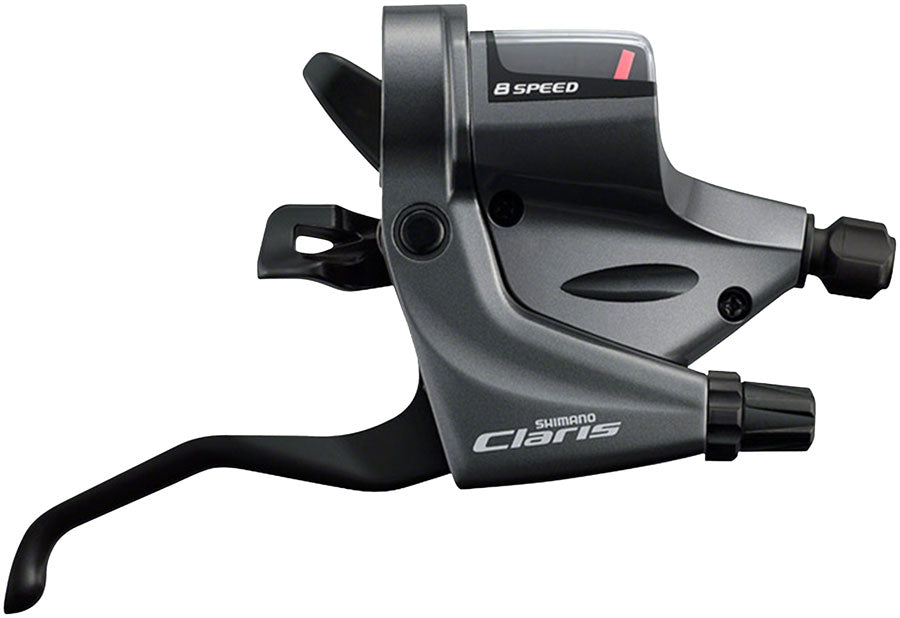 Shimano Claris right flat bar shift/brake lever, 8-speed, black and gray