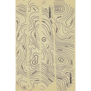 Muckynutz Stay Skinz contour-pattern gloss fabric, beige with black map lines