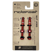 Red Nut Job valve set with two valve tools on cardboard card