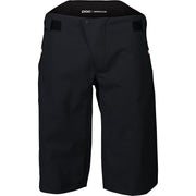 POC Bastion shorts in dark black with button closure and side pockets