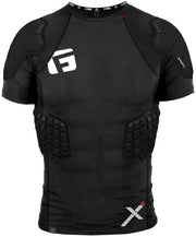 G-Form Pro-X4 men’s black compression shirt with protective shoulder and chest panels