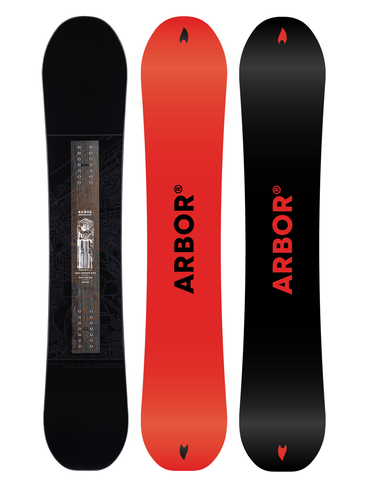 Arbor Red Gerard Pro Snowboard — Red Gerard Pro Snowboard