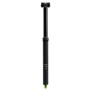 Black dropper seatpost with top clamp and extended actuator housing