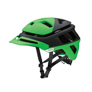 Smith Forefront MIPS helmet in green and black with front vents and chin strap