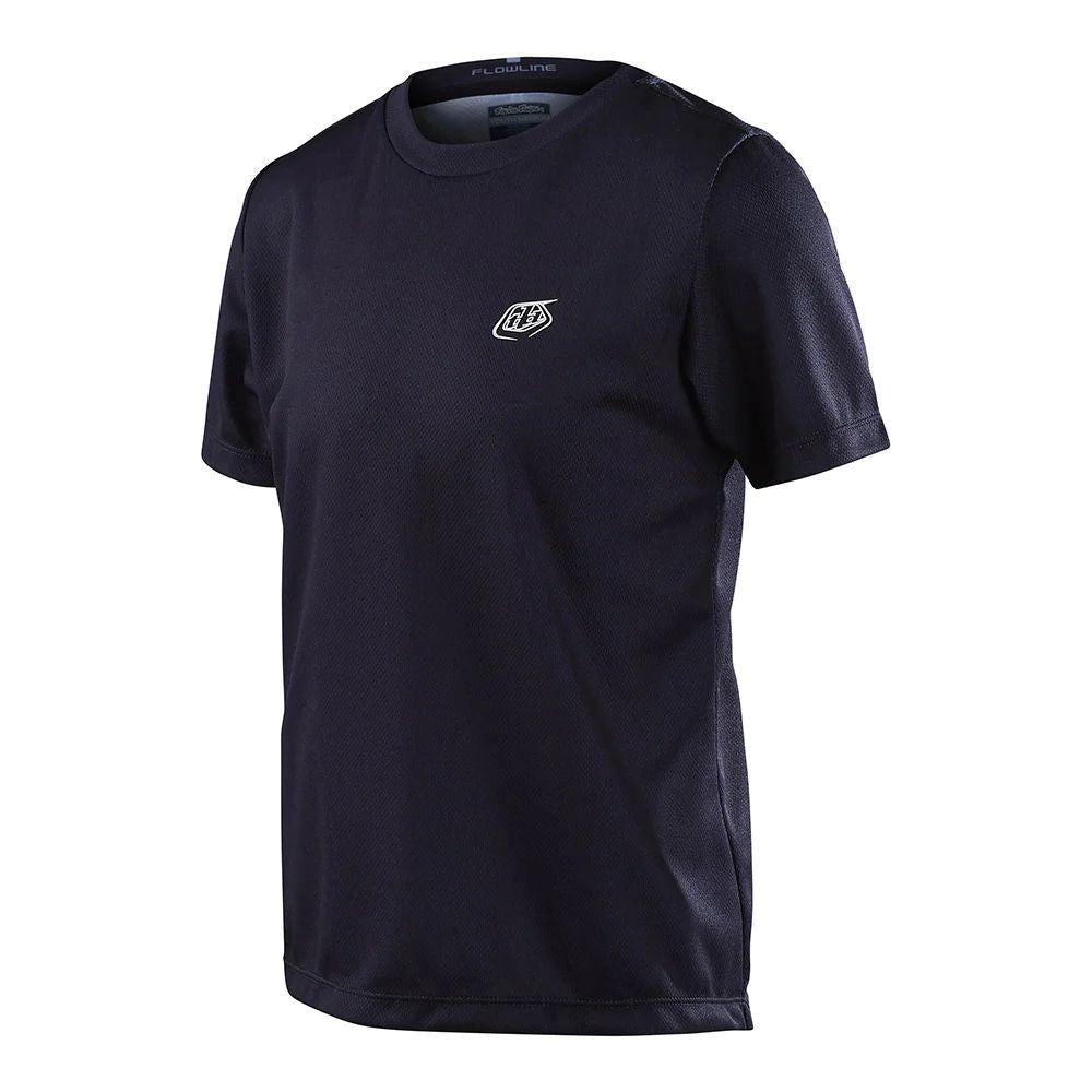 Troy Lee Designs Youth Flowline SS jersey, dark carbon with small chest logo