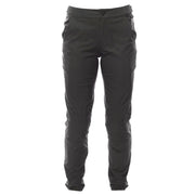 Women’s shredder riding pants, black, front view with belt loops