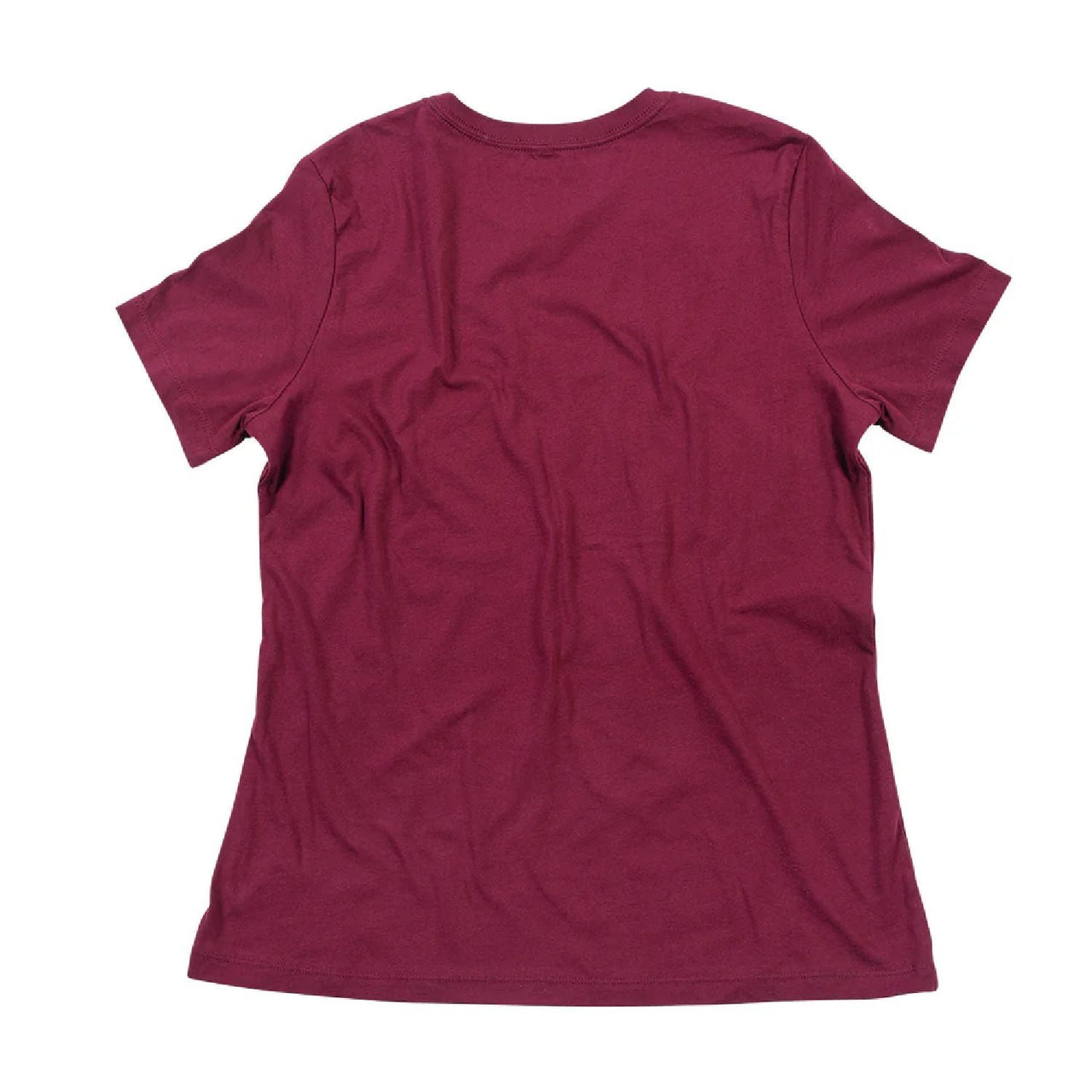 Women's mauve crew-neck short-sleeve T-shirt