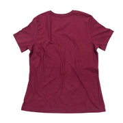 Women's mauve crew-neck short-sleeve T-shirt