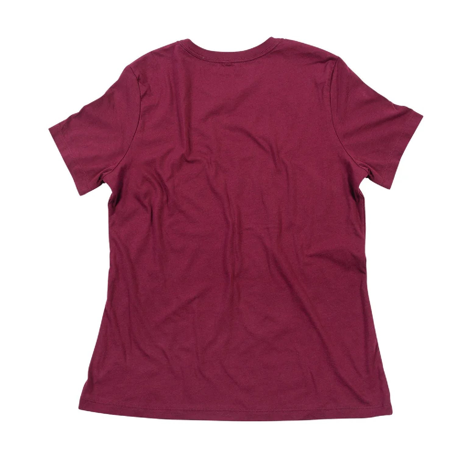 Women's mauve crew-neck short-sleeve T-shirt