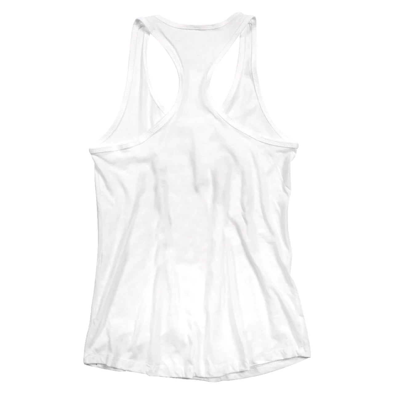 White Fasthouse women's tank top, plain racerback with crew neckline