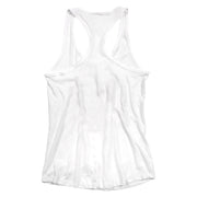 White Fasthouse women's tank top, plain racerback with crew neckline