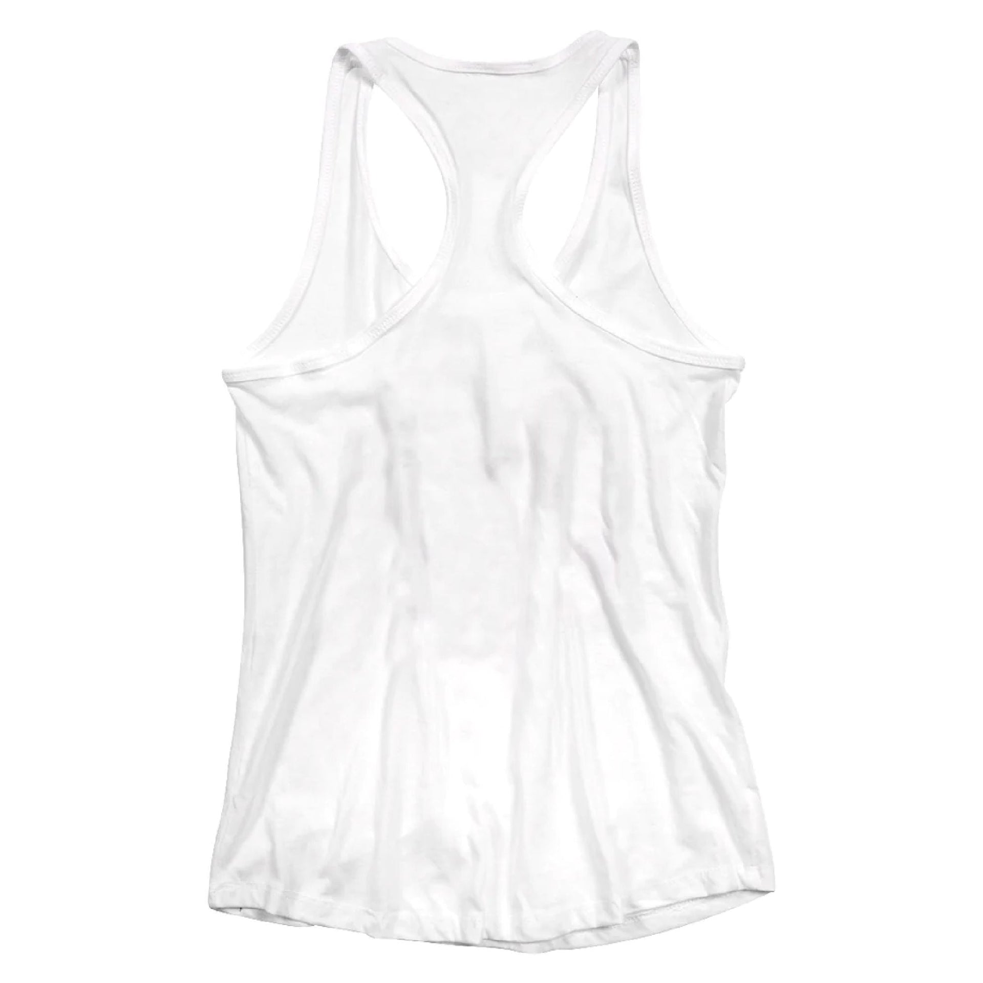 White Fasthouse women's tank top, plain racerback with crew neckline
