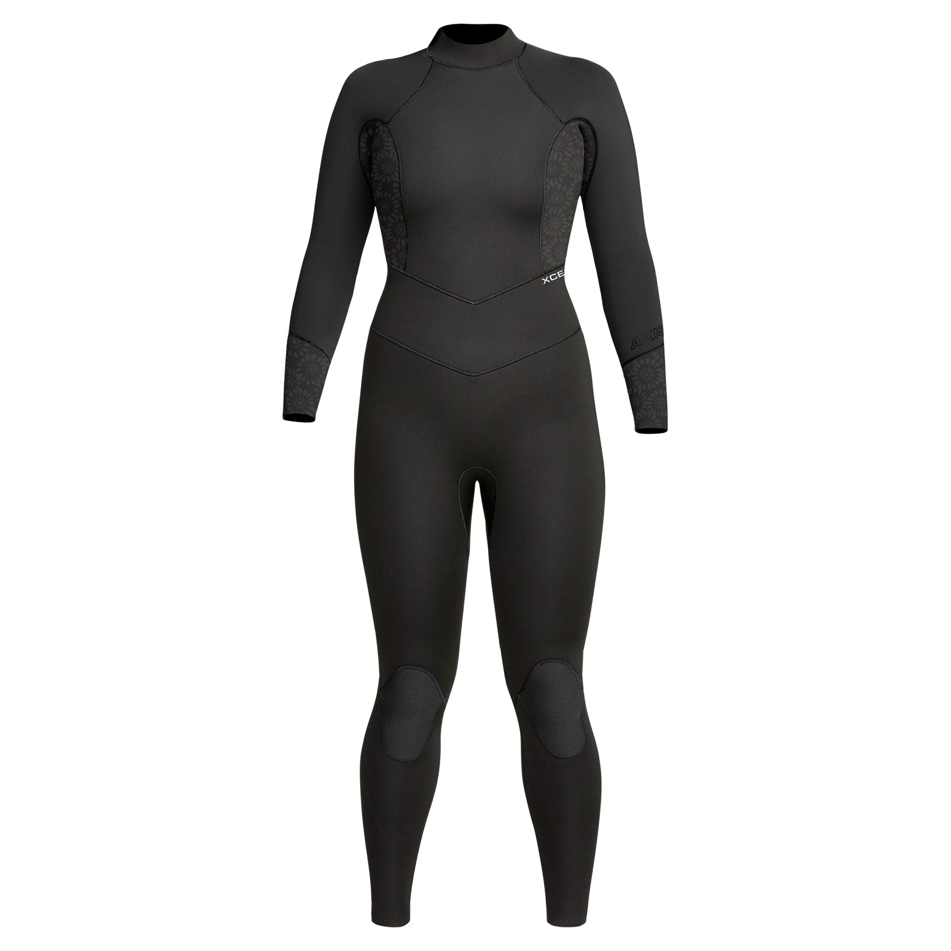 XCEL Women's Axis X Back Zip 4/3mm Fullsuit - Black / 6 Tall