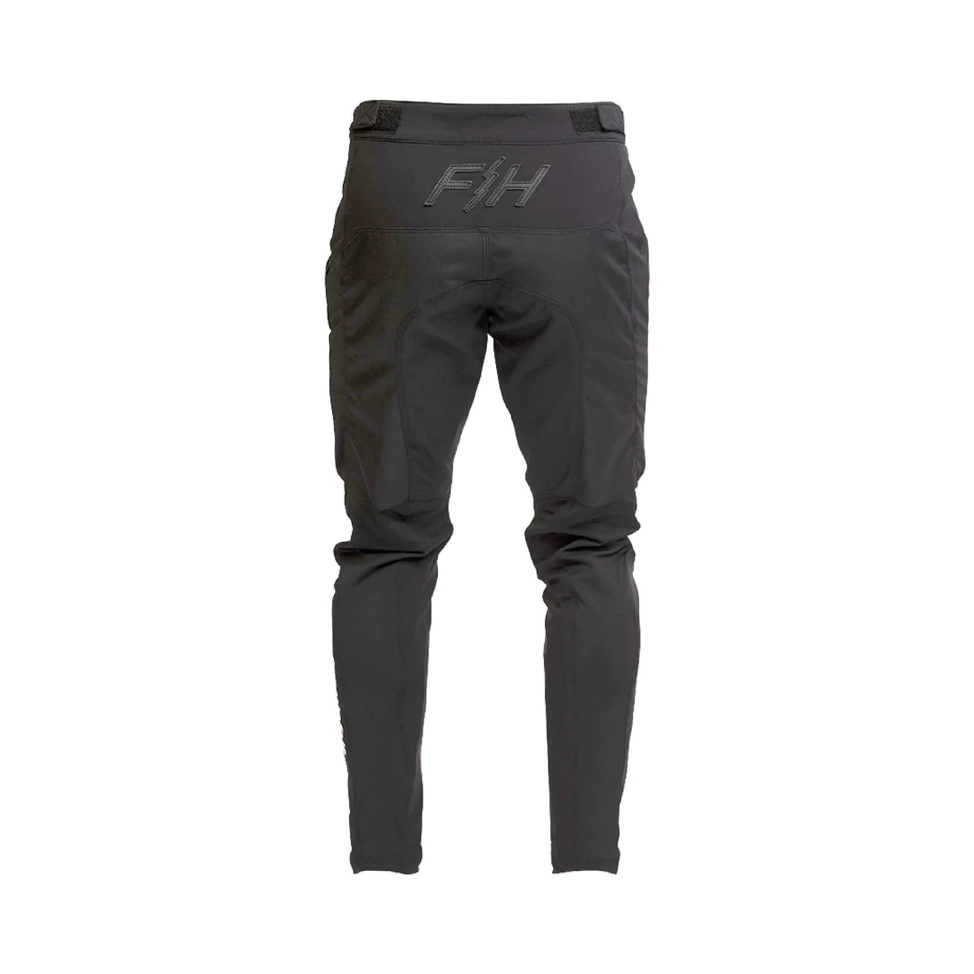 Fasthouse Youth Fastline 2.0 pant in dark black with FFH logo on waistband