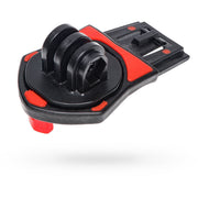 GoPro camera mount base with black circular suction cup-style holder, red accents