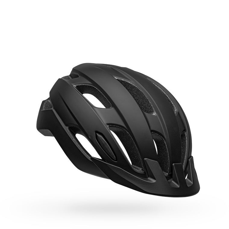 Bell Trace helmet in matte black, vented shell with rear adjuster straps