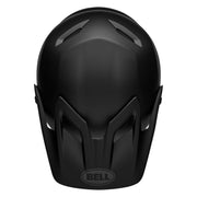 Bell transfer helmet in matte black, front view with BELL logo on chin