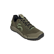 Mountain bike shoes in olive and green, lace-up with Trailcross LT logo