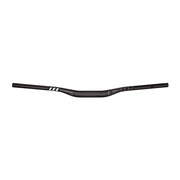Carbon riser handlebar, 25mm clamp, 800mm length, stealth black