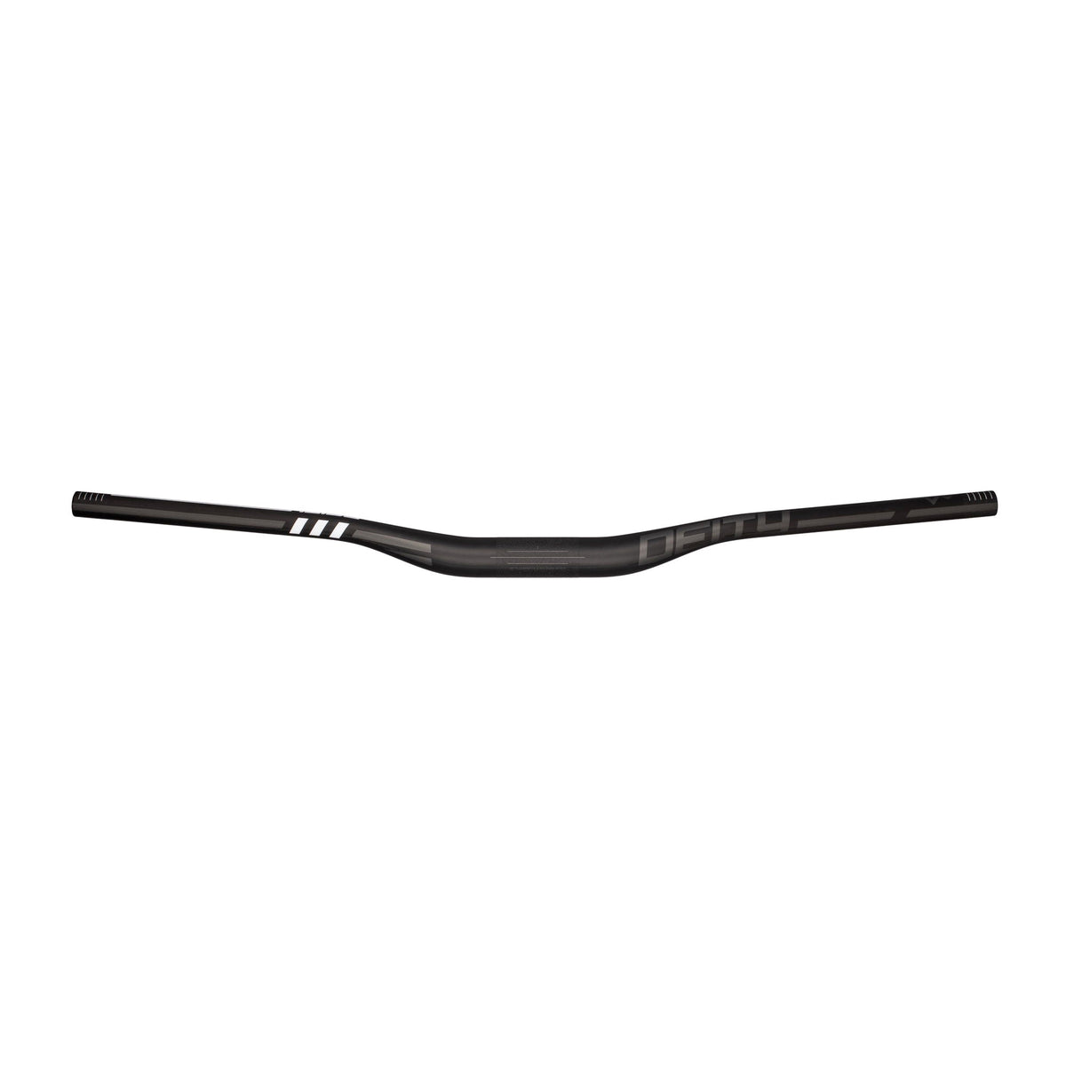 Carbon riser handlebar, 25mm clamp, 800mm length, stealth black