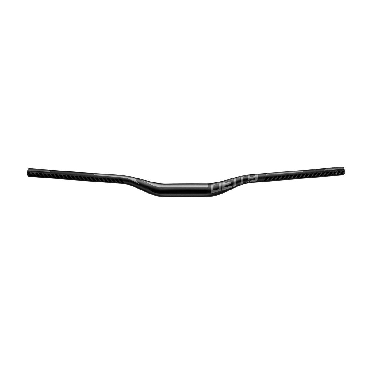 Deity Ridgeline riser bar, stealth black handlebar with curved profile and grips