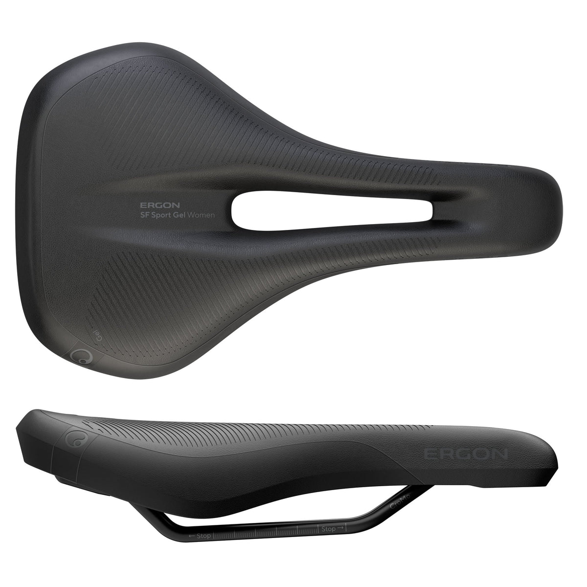 Ergon SF Sport Gel saddle, black women’s model with central cutout