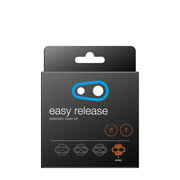 Crank Brothers easy release premium cleat kit box with blue logo and bronze icons