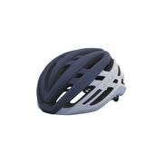 Giro bike helmet with MIPS, matte dark blue and white vented shell