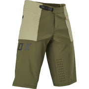 Defend Pro shorts in olive green with adjustable belt and vented side panel